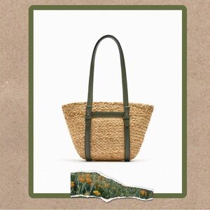 Zara mini basket bag. New no tags.